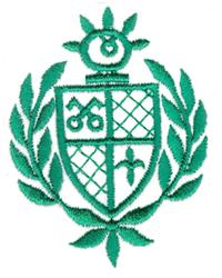 Royal Crest - 4x4 crest beginner-friendly embroidery design for patchwork quilt blocks