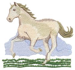 detailed free machine embroidery pattern - Running Free perfect for cute baby onesies
