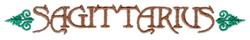 sagittariu beginner-friendly machine embroidery - Sagittarius for patchwork quilt blocks