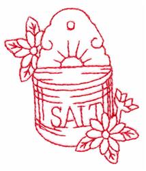 quick stitch cellar redwork machine embroidery pattern - Salt Cellar for decorative pillow covers
