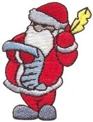 Santa Claus beginner-friendly machine embroidery - Santa for patchwork quilt blocks