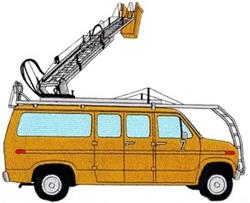 van detailed machine digital embroidery - Service Van perfect for kitchen aprons