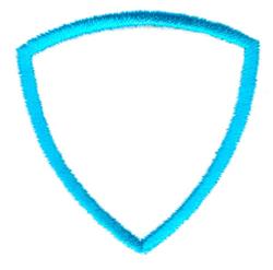 quick stitch outline machine embroidery pattern - Shield Outline for Team Logos