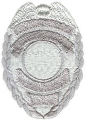 Silver Badge - 4x4 badge detailed machine embroidery design perfect for Uniforms