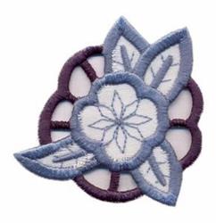 leaf FSL lace machine digital embroidery - Single Flower perfect for kitchen aprons