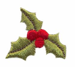 leaf quick stitch machine embroidery - Single Holly perfect for patchwork quilt blocks