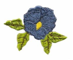 Single Pansy - 4x4 pansy beginner-friendly embroidery design for Table Linens