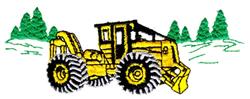 detailed skidder machine embroidery pattern - Skidder perfect for kitchen tea towels