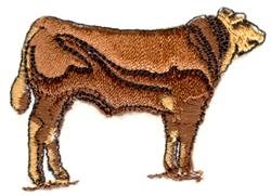 Small Bull - 4x4 bull beginner-friendly embroidery design for patchwork quilt blocks