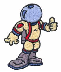 person detailed machine embroidery - Space Person perfect for decorative pillow covers