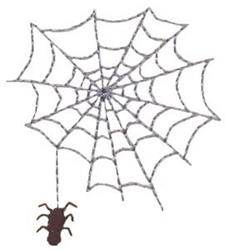 spider quick stitch machine embroidery - Spider and Web for patchwork quilt blocks