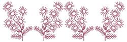 cluster redwork machine embroidery - Spiked Flower Clusters for patchwork quilt blocks