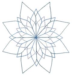 flower beginner-friendly machine embroidery - Spirograph Flower for reusable tote bags