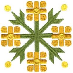 detailed flower machine embroidery pattern - Square Flowers perfect for Tree Skirts
