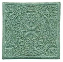 medallion FSL lace machine embroidery - Square Medallion for decorative wall hangings