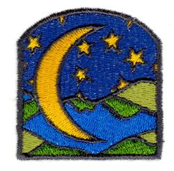sunflower detailed machine embroidery - Starry Night perfect for Camping Gear