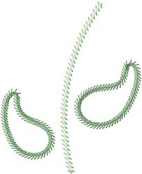 4x4 applique leaf pattern - Stem & Leaves Applique perfect for kitchen tea towels