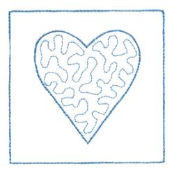 heart quick stitch machine embroidery - Stippled Square perfect for Pillow Designs