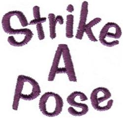 pose quick stitch machine embroidery - Strike A Pose perfect for kitchen tea towels