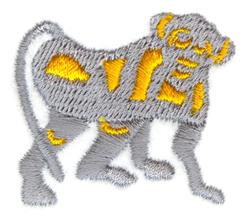 Stylized monkey in gray with playful yellow accents, featuring a clean outline and smooth texture.