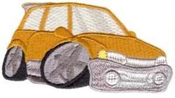 hatchback detailed machine embroidery - Suped-Up Hatchback for patchwork quilt blocks
