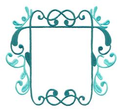 border detailed machine embroidery - Swirling Framed Border for kitchen tea towels