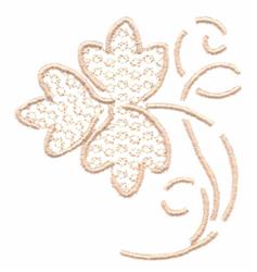leaf beginner-friendly machine embroidery - Swirling Leaf for Cushion Details