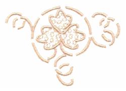 Swirling Leaf - 4x4 leaf beginner-friendly machine embroidery design for Tablecloths