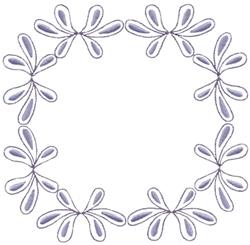 beginner-friendly frame machine embroidery pattern - Swoosh Frame for kitchen tea towels
