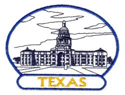 capitol beginner-friendly machine embroidery - Texas State Capitol perfect for Quilts