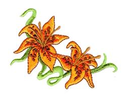 tiger detailed machine embroidery - Tigerlily Corner perfect for reusable tote bags