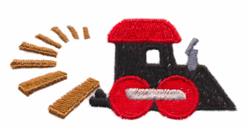 Toy Train - 4x4 train beginner-friendly embroidery design for Kids T-Shirts