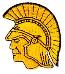 Trojan Warrior - 4x4 warrior beginner-friendly embroidery design for Jacket Back