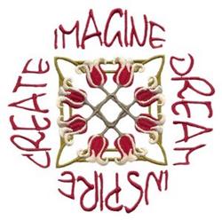 tulip detailed machine digital embroidery - Tulip Square perfect for Gift Items