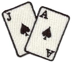 Two Cards - 4x4 card beginner-friendly embroidery design for decorative pillow covers