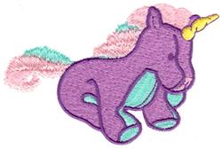 Unicorn - 5x7 unicorn detailed machine embroidery design for decorative pillow covers