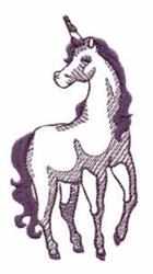 beginner-friendly unicorn machine embroidery pattern - Unicorn for decorative pillow covers