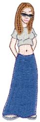 Urban Chic - 5x7 chic beginner-friendly machine embroidery design for T-Shirts