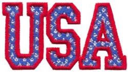beginner-friendly usa machine embroidery pattern - USA for patchwork quilt blocks