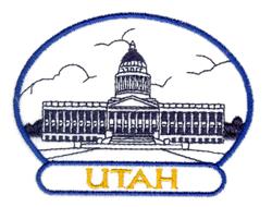 Utah State Capitol - 4x4 capitol beginner-friendly embroidery design for Hat Fronts