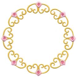 detailed border machine embroidery pattern - Victorian Simple Border for reusable tote bags