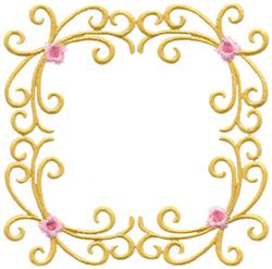 Victorian Simple Border - 5x7 border detailed embroidery design for patchwork quilt blocks