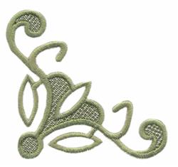 leaf beginner-friendly machine embroidery - Vine Corner for festive table runners