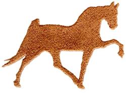 Walking Horse - 5x7 horse beginner-friendly embroidery design for reusable tote bags