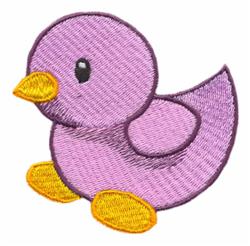 bird detailed machine embroidery - Walking Toy Chick for decorative pillow covers