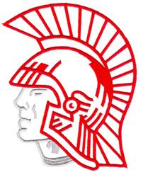 detailed outline machine embroidery pattern - Warrior Outline for patchwork quilt blocks