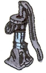 quick stitch pump machine embroidery pattern - Water Pump for decorative pillow covers