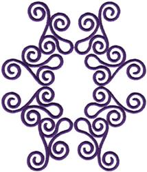 detailed centerpiece machine embroidery pattern - Wave Centerpiece for Invitations