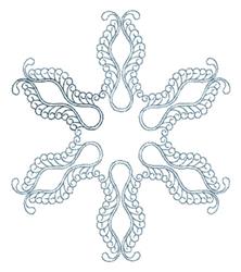 detailed curl machine digital embroidery pattern - Wavy Curls perfect for Fine Linen
