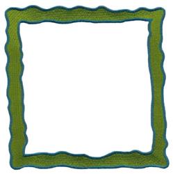 Wavy Edged Border - border detailed embroidery design for decorative pillow covers